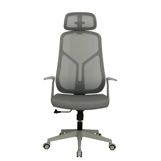 Scaun de Birou Axis, 67.5x69x119-127 CM, Baza Nylon, Mesh Gri picture - 4