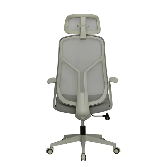 Scaun de Birou Axis, 67.5x69x119-127 CM, Baza Nylon, Mesh Gri picture - 5