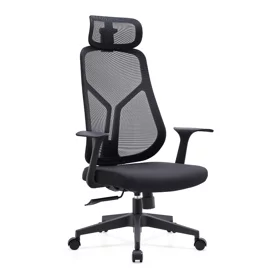 Scaun de Birou Axis, 67.5x69x119-127 CM, Baza Nylon, Mesh Negru