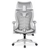 Scaun De Birou Corint, Ergonomic, 50x72x118x134 h cm, Stofa, Gri Deschis picture - 7