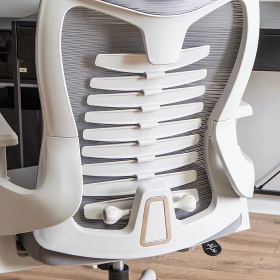 Scaun De Birou Corint, Ergonomic, 50x72x118x134 h cm, Stofa, Gri Deschis picture - 10