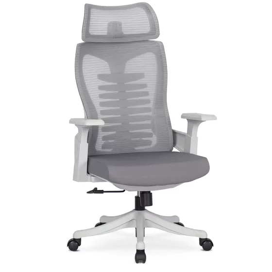 Scaun De Birou Corint, Ergonomic, 50x72x118x134 h cm, Stofa, Gri Deschis picture - 11