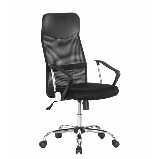 Scaun de Birou Movia, 64x62.5x107-115.5 h CM, Baza metalica, Mesh Negru picture - 2