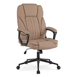 Scaun De Birou Polis, Ergonomic, 72x73x110-125 h cm, Piele Ecologica, Beige