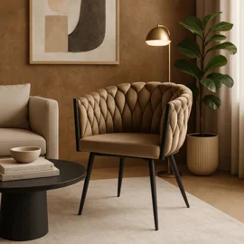 Scaun Elena, 63x55x78 h cm, Catifea Beige