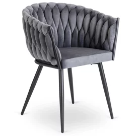 Scaun Elena, 63x55x78 h cm, Catifea Gri