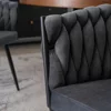 Scaun Elena, 63x55x78 h cm, Catifea Gri picture - 3