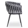 Scaun Elena, 63x55x78 h cm, Catifea Gri picture - 5