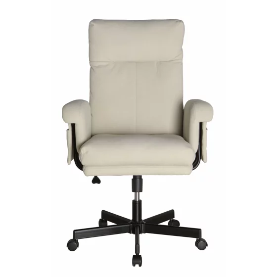 Scaun Ergonomic Velin, 74x73x107-116 CM, Baza metalica, Stofa, Crem picture - 2