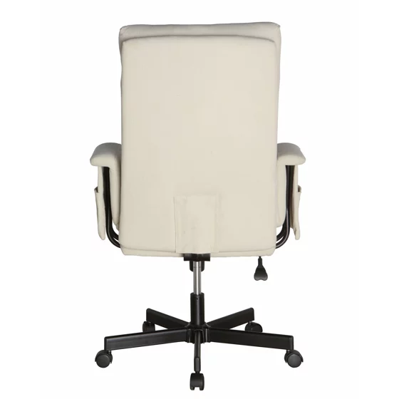 Scaun Ergonomic Velin, 74x73x107-116 CM, Baza metalica, Stofa, Crem picture - 6