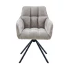Scaun Eton, 57.5x61x84 h cm, Stofa Beige picture - 2