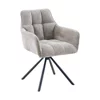 Scaun Eton, 57.5x61x84 h cm, Stofa Beige picture - 1