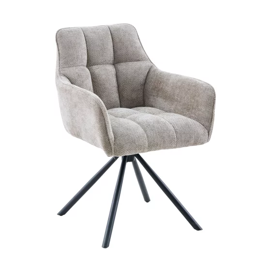 Scaun Eton, 57.5x61x84 h cm, Stofa Beige picture - 1