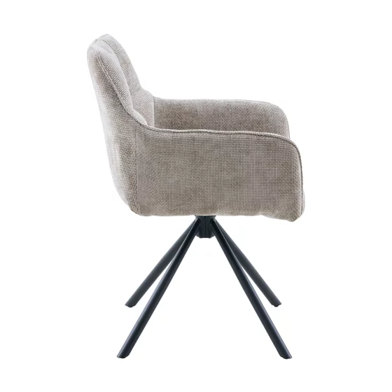 Scaun Eton, 57.5x61x84 h cm, Stofa Beige picture - 3