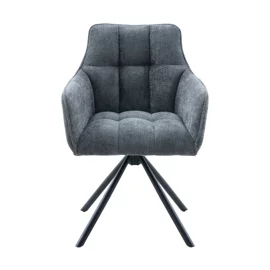 Scaun Eton, 57.5x61x84 h cm, Stofa Gri