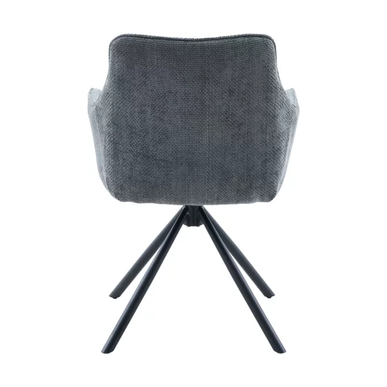 Scaun Eton, 57.5x61x84 h cm, Stofa Gri picture - 5