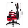 Scaun Gaming Bartali, Suport pentru Picioare, 62x75x106-116 h cm, Negru/Rosu picture - 4