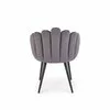 Scaun Hadsund 410, 52x62x85 cm, Catifea, Gri picture - 6