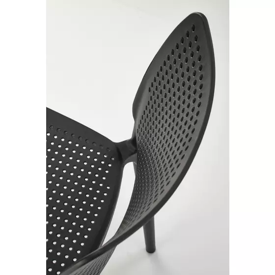 Scaun Hadsund 514, Polipropilena, 42x55x79 cm, Negru picture - 3