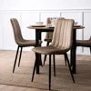 Scaun Iberia, 43x50x90,5 H CM, Structura metalica, Catifea Beige picture - 2