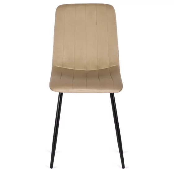 Scaun Iberia, 43x50x90,5 H CM, Structura metalica, Catifea Beige picture - 4