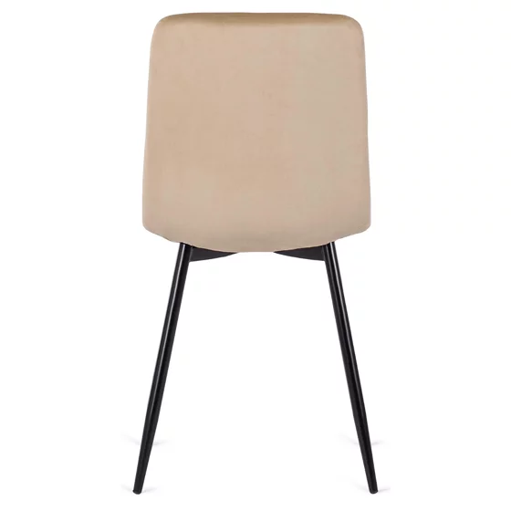 Scaun Iberia, 43x50x90,5 H CM, Structura metalica, Catifea Beige picture - 6