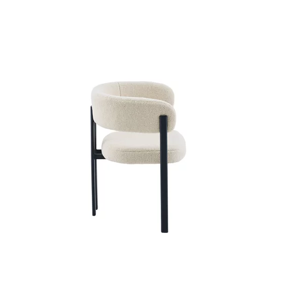 Scaun Kallo, 62x52x72 h cm, Stofa Crem picture - 2