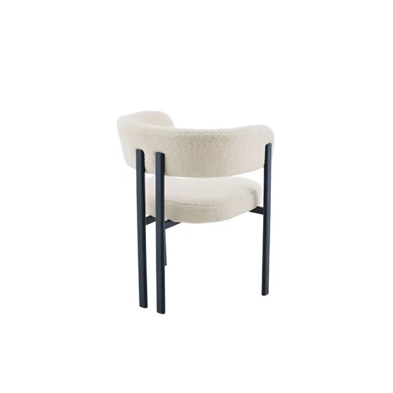 Scaun Kallo, 62x52x72 h cm, Stofa Crem picture - 4