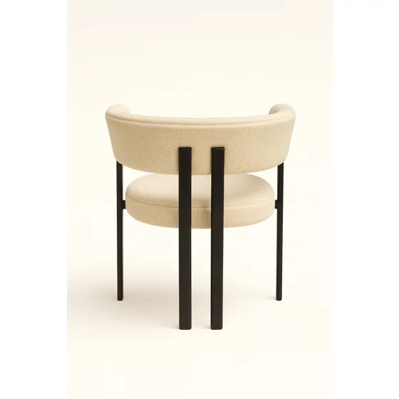 Scaun Kallo, 62x52x72 h cm, Stofa Crem picture - 2