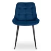 Scaun Kortina, 51.5x55x85 h cm, Catifea, Albastru Marin picture - 4