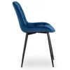 Scaun Kortina, 51.5x55x85 h cm, Catifea, Albastru Marin picture - 5