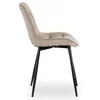 Scaun Kortina, 51.5x55x85 h cm, Catifea Beige picture - 4