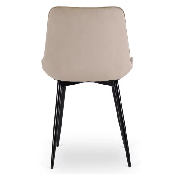 Scaun Kortina, 51.5x55x85 h cm, Catifea Beige picture - 5