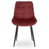 Scaun Kortina, 51.5x55x85 h cm, Catifea Bordo picture - 4