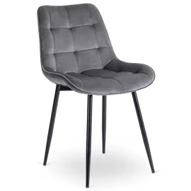 Scaun Kortina, 51.5x55x85 h cm, Catifea Gri