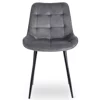 Scaun Kortina, 51.5x55x85 h cm, Catifea Gri picture - 4