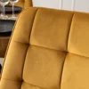 Scaun Kortina, 51.5x55x85 h cm, Catifea, Mustar picture - 4