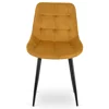 Scaun Kortina, 51.5x55x85 h cm, Catifea, Mustar picture - 2