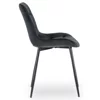 Scaun Kortina, 51.5x55x85 h cm, Catifea, Negru picture - 5