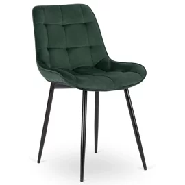 Scaun Kortina, 51.5x55x85 h cm, Catifea Verde