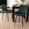 Scaun Kortina, 51.5x55x85 h cm, Catifea Verde picture - 2