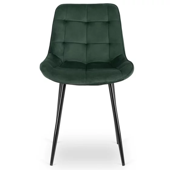 Scaun Kortina, 51.5x55x85 h cm, Catifea Verde picture - 3
