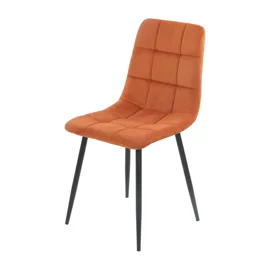 Scaun Madison, 44x39x89 cm, Catifea, Caramiziu