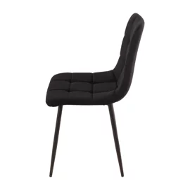 Scaun Madison, 44x39x89 cm, Catifea, Neagra