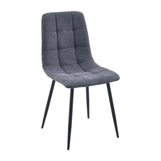 Scaun Madison, 44x39x89 cm, Stofa Brego 18 gri Inchis picture - 1