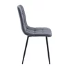 Scaun Madison, 44x39x89 cm, Stofa Brego 18 gri Inchis picture - 3
