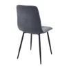 Scaun Madison, 44x39x89 cm, Stofa Brego 18 gri Inchis picture - 4