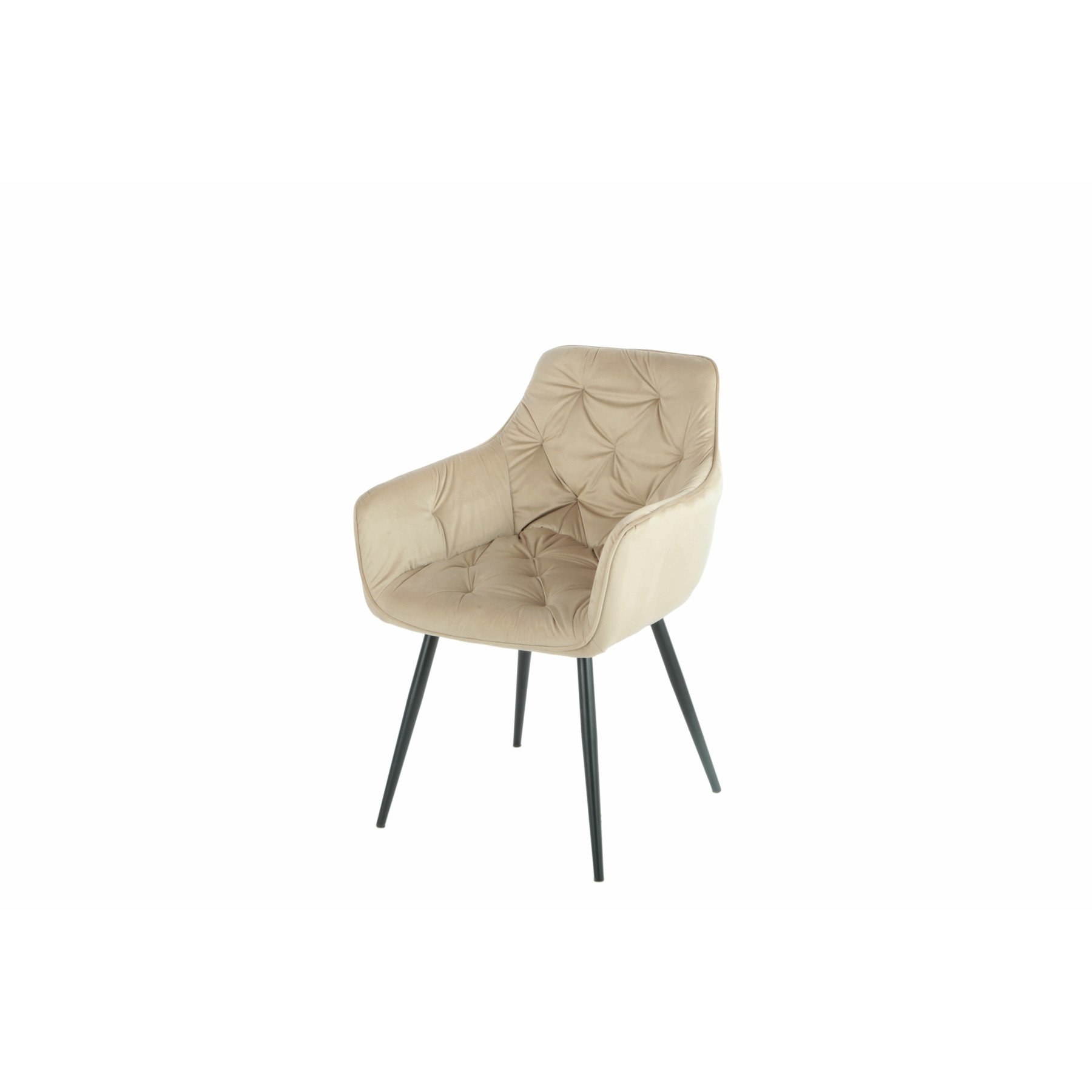Scaun marek, 57x60x83 cm, velvet beige