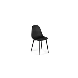 Scaun Marie, 45x52x85 cm, Metal/Catifea, Negru