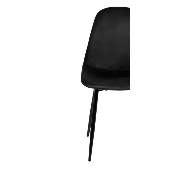 Scaun Marie, 45x52x85 cm, Metal/Catifea, Negru picture - 7
